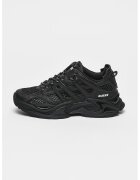 Guess Pantofi sport de piele ecologica si material textil - Negru