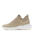 Guess Pantofi sport din material textil cu talpa demi-wedge - Bej