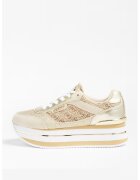 Guess Pantofi sport flatform de piele ecologica