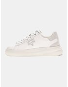 Guess Pantofi sport flatform din piele cu imprimeu logo lateral - Alb