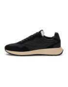 Guess Pantofi sport low-cut cu garnituri din piele intoarsa - Negru