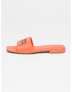 Guess Papuci cu logo - Auriu/Coral