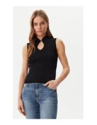 Guess Pulover de dama - cu striatii - fara maneci -