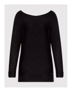 Guess Pulover elegant cu decolteu barcuta - Negru