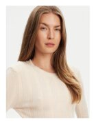 Guess Pulover regular fit uni tricotat cu decolteu la baza gatului