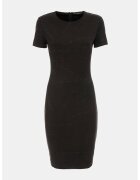 Guess Rochie cambrata cu decolteu la baza gatului - Negru