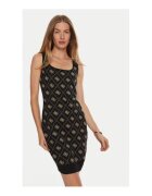 Guess Rochie cu imprimeu logo din tricot