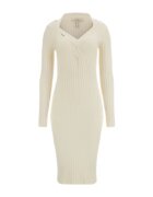 Guess Rochie dama Viscoza - Alb - Alb