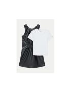 Guess Rochie din piele ecologica cu tricou