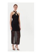 Guess Rochie lunga - tricotata - cu detaliu rasucit - Negru