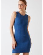 Guess Rochie mini din denim cu croiala bodycon - Albastru inchis