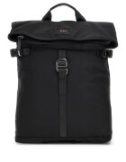 Guess Rucsac din material textil cu detaliu logo - Negru
