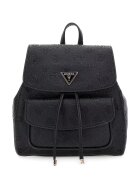 Guess Rucsac din piele ecologica cu model monograma Cresidia II - Negru