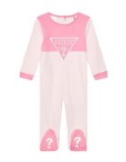 Guess Salopeta de bumbac organic cu imprimeu pe piept