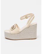 Guess Sandale-espadrile wedge - Crem