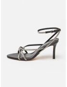 Guess Sandale stiletto cu strasuri - Negru