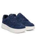 Guess Tenisi barbati bleumarin - piele naturala