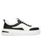 Guess Tenisi barbati piele naturala - Alb/Negru