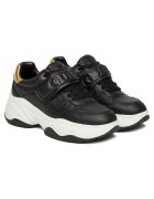 Guess Tenisi pentru dama BLKGO FLFHNN ELE12 - piele ecologica - negru