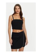 Guess Top crop cu decolteu patrat
