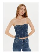 Guess Top crop din denim