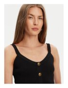 Guess Top uni din tricot cu nasturi decorativi si striatii
