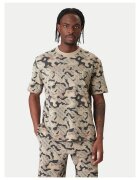 Guess Tricou barbati bej - din bumbac
