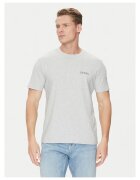 Guess Tricou barbati gri - din bumbac