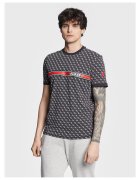 Guess Tricou barbati negru - bumbac -