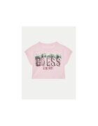 Guess Tricou crop cu paiete