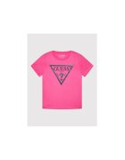 Guess Tricou cu imprimeu logo si decolteu rotund