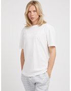 Guess Tricou cu logo in relief - Alb