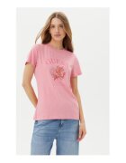Guess Tricou dama - 100% bumbac - roz