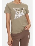 Guess Tricou dama Bumbac - Verde - Verde