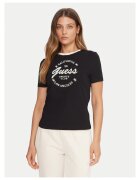 Guess Tricou dama - Negru/Alb