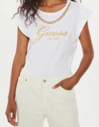 Guess Tricou dama Sintetic - Alb
