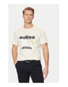 Guess Tricou de bumbac cu imprimeu grafic si logo
