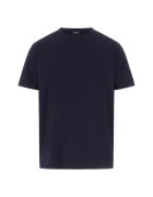 Guess Tricou din amestec de modal cu decolteu la baza gatului - Albastru ultramarin