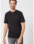 Guess Tricou din amestec de modal cu decolteu la baza gatului - Negru