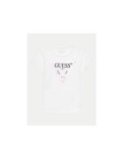 Guess Tricou din bumbac cu decolteu rotund si logo