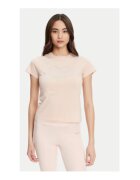 Guess Tricou din bumbac cu imprimeu inima si logo din strasuri