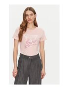 Guess Tricou din bumbac cu imprimeu logo Love Triangle