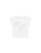 Guess Tricou din bumbac organic cu decolteu rotund si logo