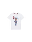 Guess Tricou din bumbac organic cu urs
