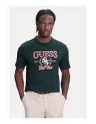 Guess Tricou elastic din bumbac si bumbac organic cu logo -