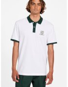 Guess Tricou polo cu detalii contrastante - Alb