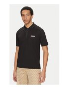 Guess Tricou polo cu imprimeu - Negru
