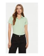Guess Tricou polo din amestec de bumbac.
