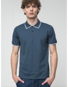 Guess Tricou polo slim fit - Bleumarin