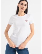Guess Tricou slim fit cu logo discret - Alb